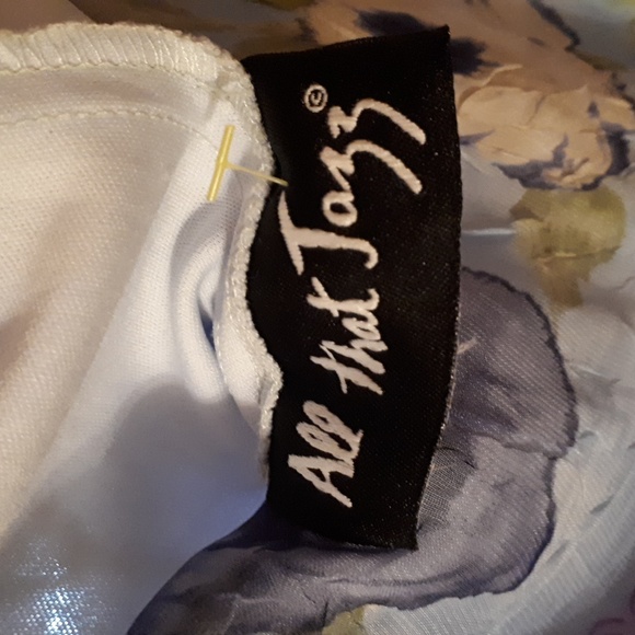 Dress,sheer with lining. Colour light blue, floral. "All That Jazz" small size. - Picture 2 of 11